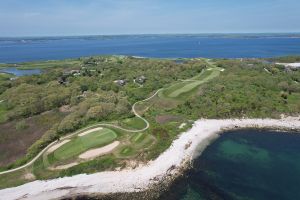 Fishers Island 5th Green 6th Aerial